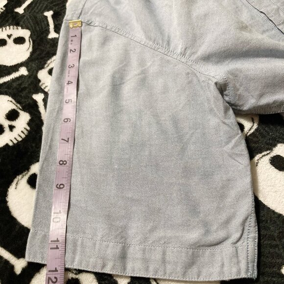 RETROFIT Light blue chambray men's short-sleeve shirt ~ Denim LARGE XL 1X top - Picture 9 of 12